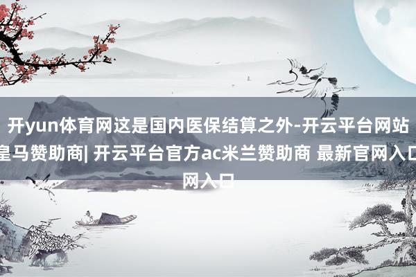 开yun体育网这是国内医保结算之外-开云平台网站皇马赞助商| 开云平台官方ac米兰赞助商 最新官网入口